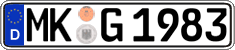 German license plate, Regular plates