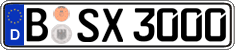 German license plate, Regular plates