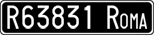 License plate of Italy, Cars (1927 year series)