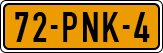 License plate of the Netherlands, Cars