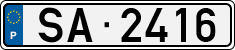 License plate of Portugal, Trailers