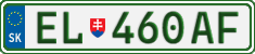 License plate of Slovakia, Electric vehicles