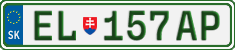 License plate of Slovakia, Electric vehicles