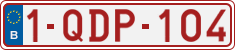 License plate of Belgium, Regular plates (2010)