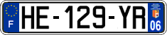 French license plate, SIV (ordinary)