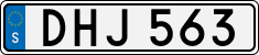 License plate of Sweden, Regular plates
