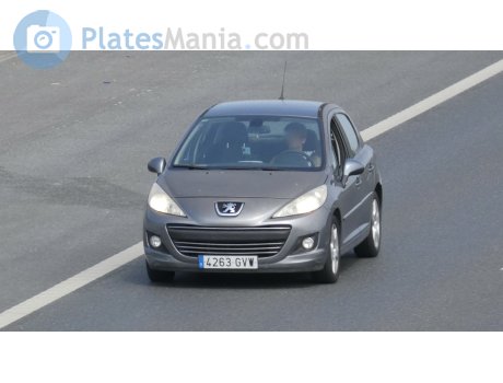 4263 GVW, Peugeot 207