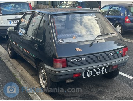 GB-744-FY, Peugeot 205