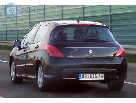UB 035-AA, Peugeot 308