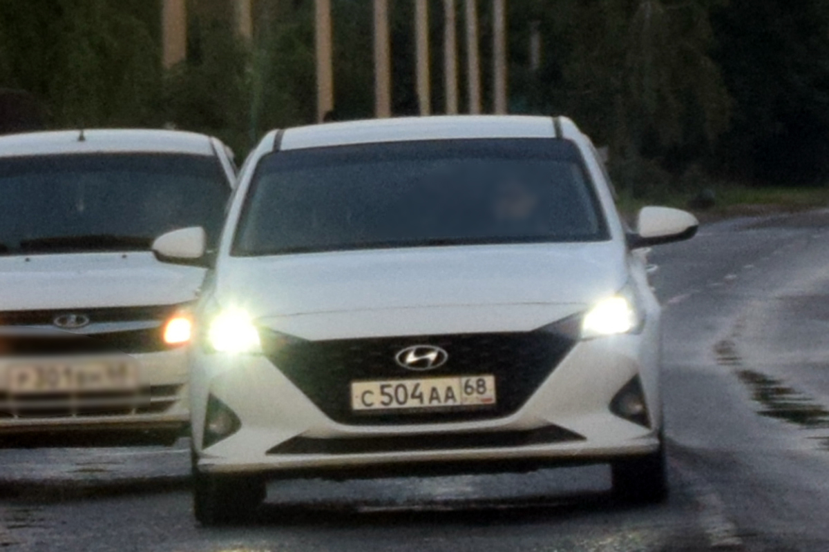 с 504 аа 68, Hyundai Solaris 2nd gen (HCR), facelift, 2020–2022 (Solaris HS for RU-market since 2024)