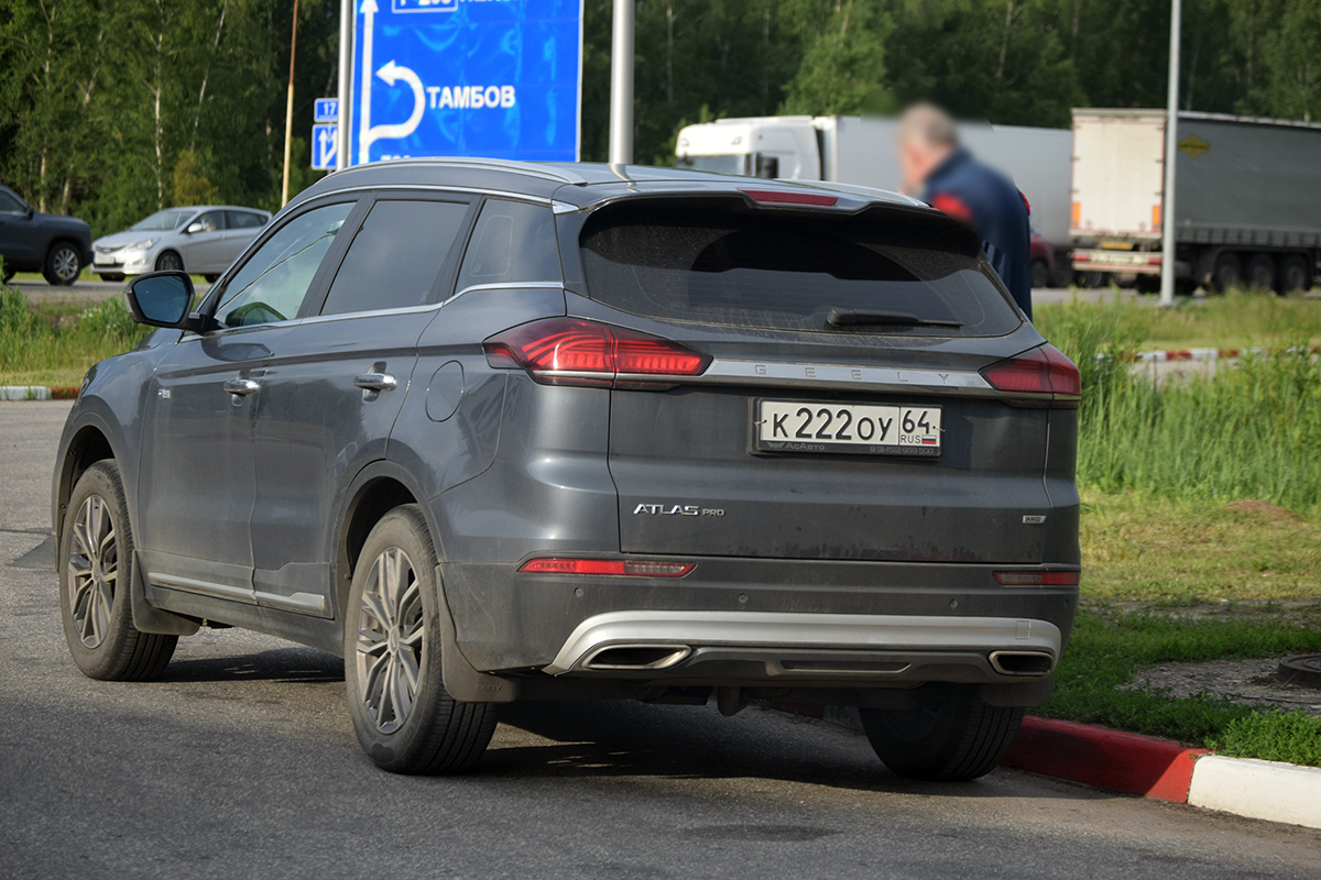 к 222 оу 64, Geely Atlas 1st gen Pro (NL-3B; CIS-market), facelift, 2021–2024