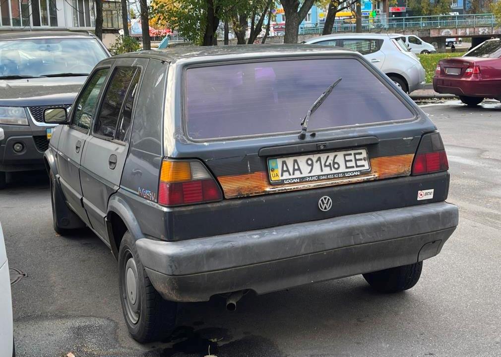 AA 9146 EE, Volkswagen Golf 2nd gen 5-door Hatch (19/1G), 1983–1992