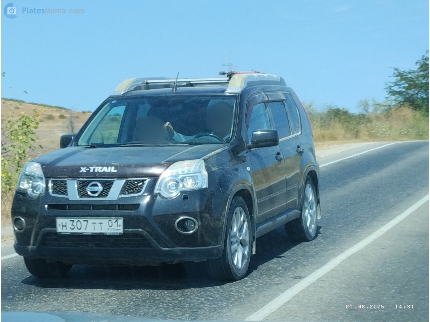 н 307 тт 01, Nissan X-Trail 2nd gen (T31), facelift, 2010–2014