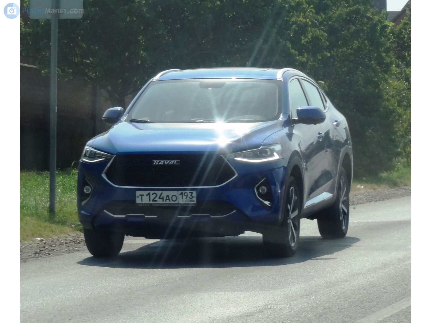 т 124 ао 193, Haval F7 1st gen F7x Coupe, 2019–2022