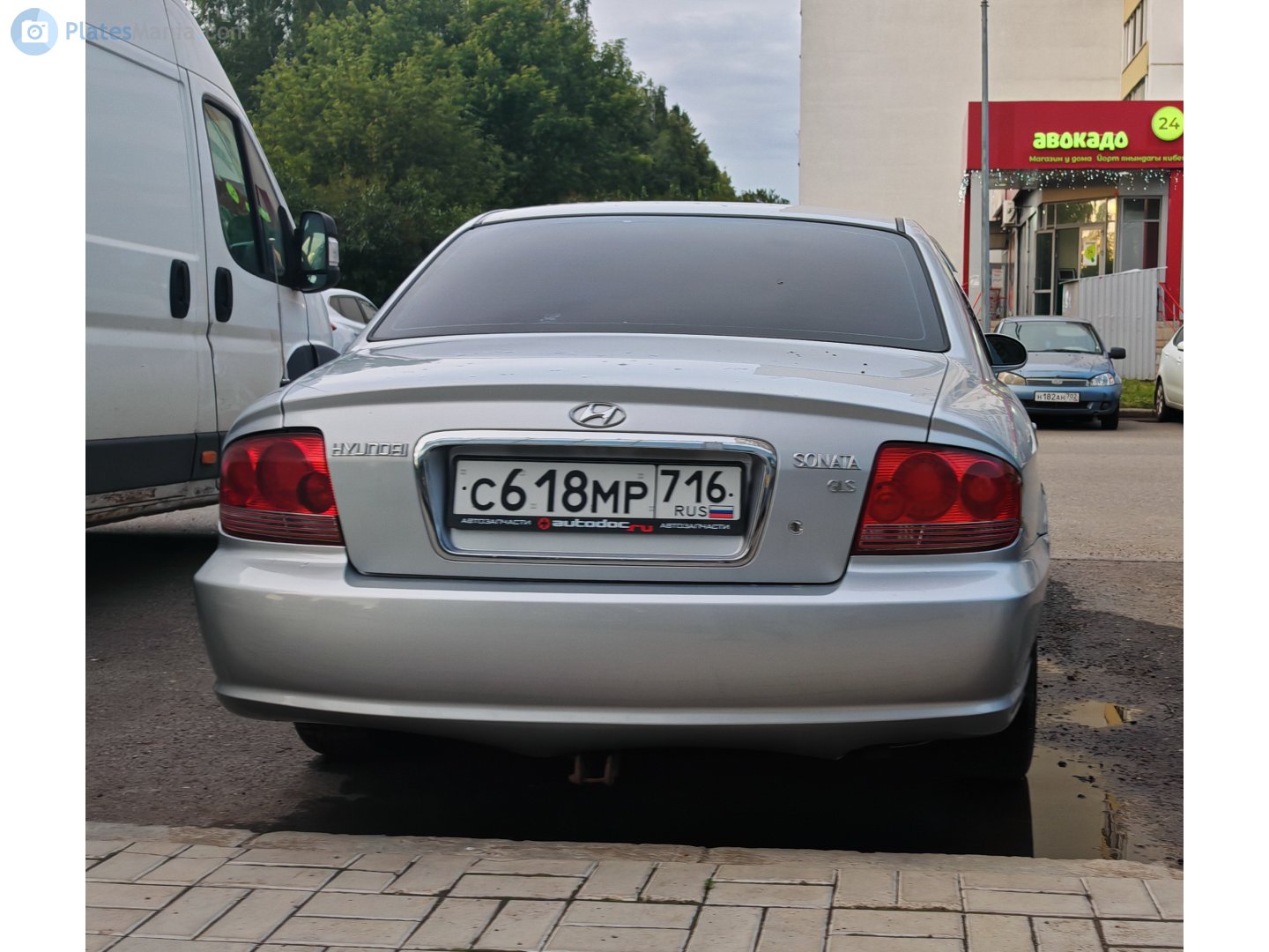 с 618 мр 716, Hyundai Sonata 4th gen (EF), facelift, 2001–2005 (–2012 for others)