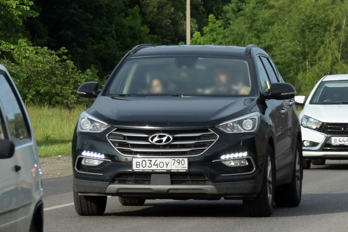 в 034 оу 790, Hyundai Santa Fe 3rd gen (Sport) (DM), facelift, 2015–2018