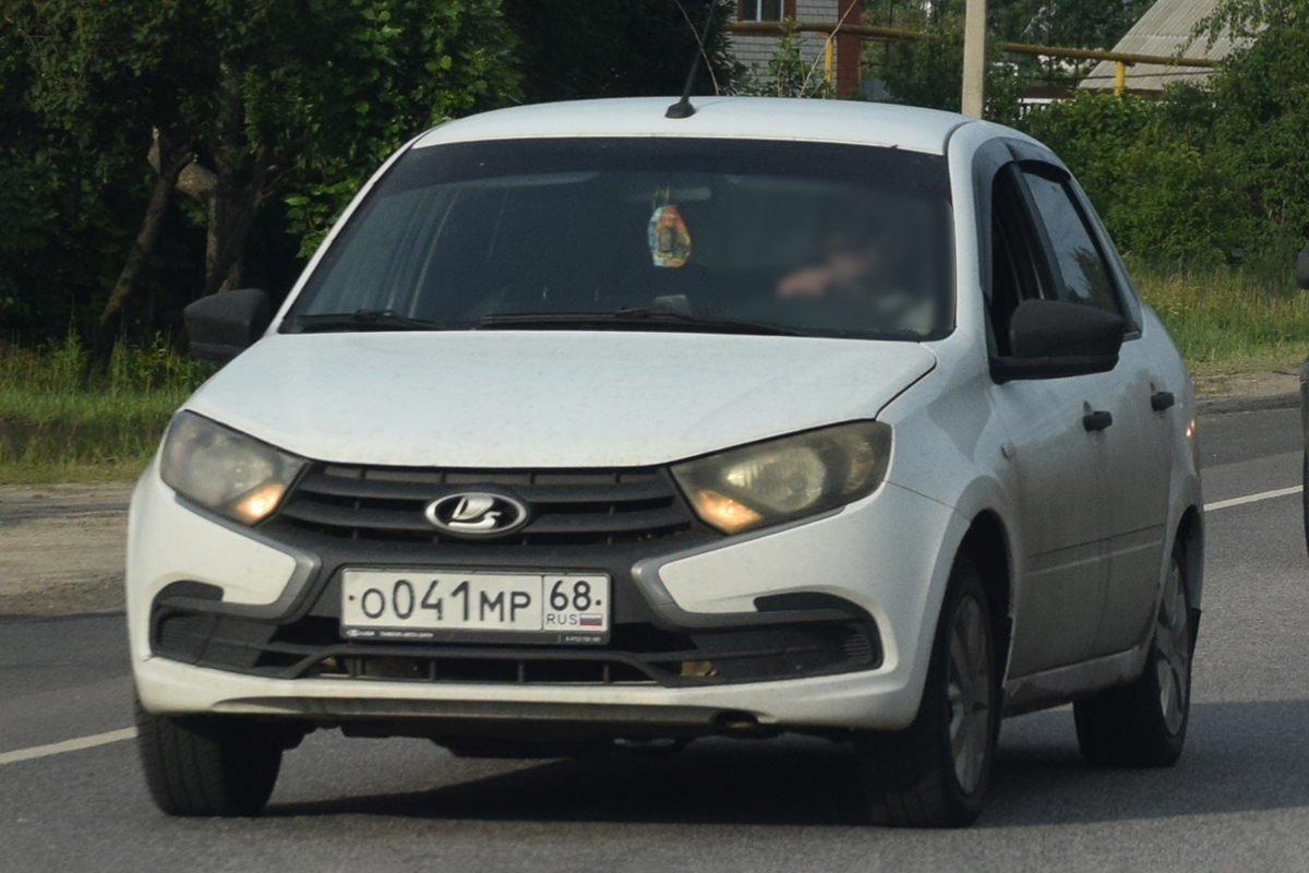 о 041 мр 68, Lada (VAZ) 2190 Granta 2190, facelift, 2018–