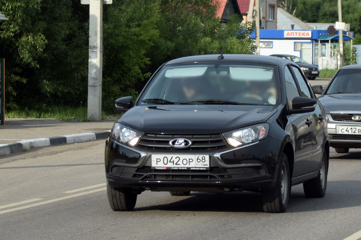 р 042 ор 68, Lada (VAZ) 2190 Granta 2190, facelift, 2018–
