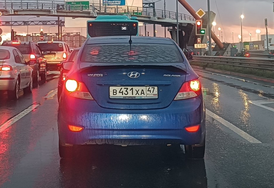 в 431 ха 47, Hyundai Solaris 1st gen Sedan (RB), 2011–2014