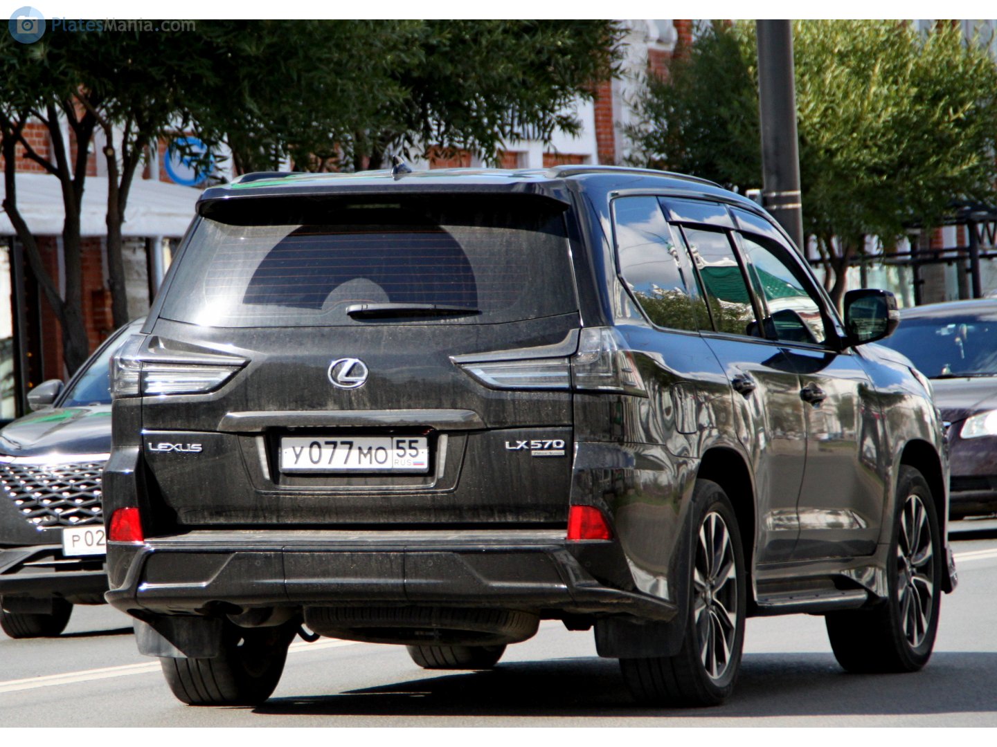 у 077 мо 55, Lexus LX 3rd gen (J200), 2nd facelift, 2015–2021