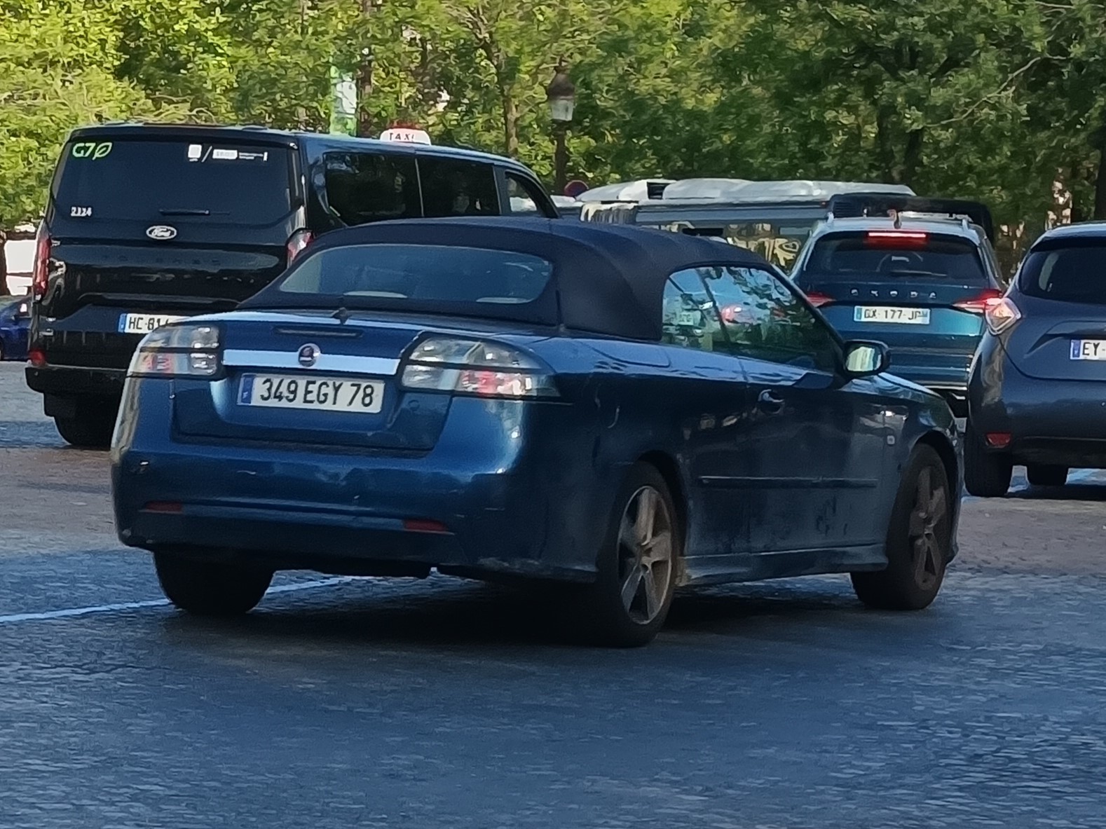 349 EGY 78, SAAB 9-3 2nd gen Convertible (YS3F), facelift, 2007–2012