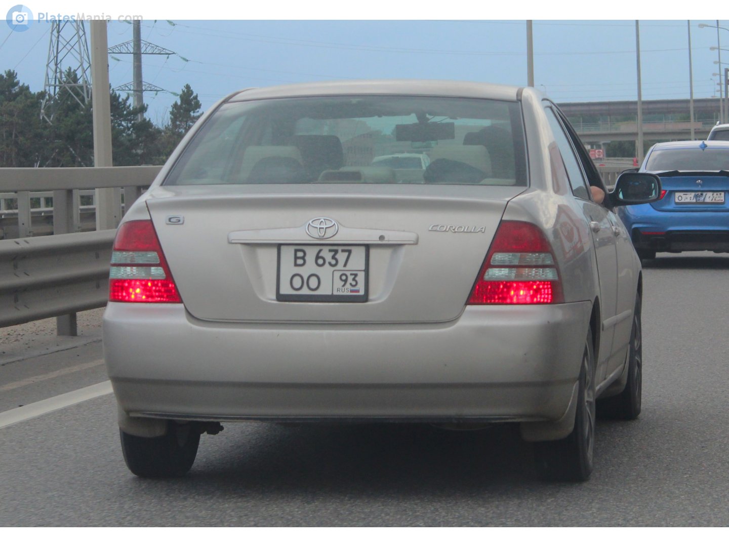 в 637 оо 93, Toyota Corolla 9th gen Sedan (E120; Global-market), 2000–2007