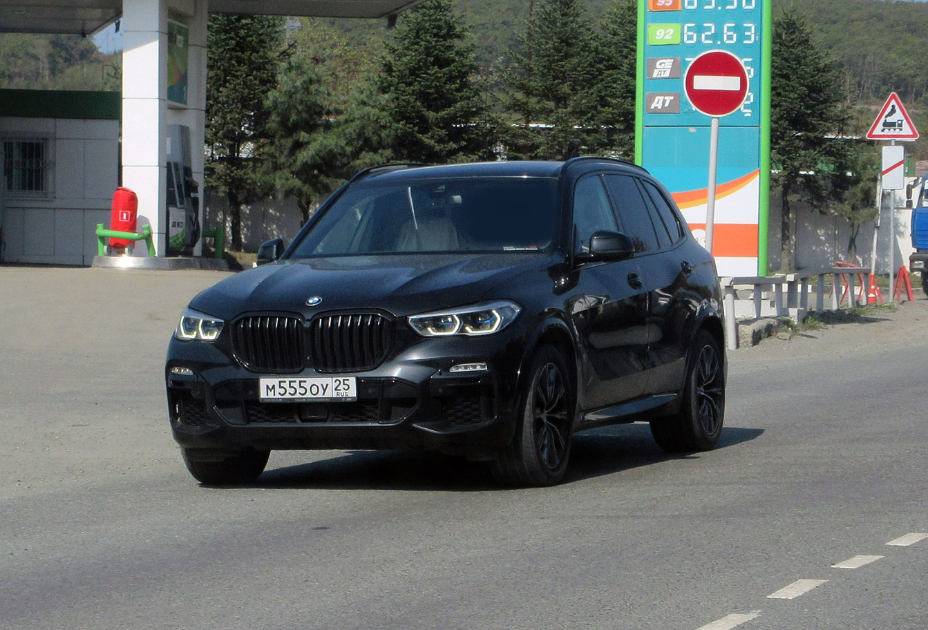 м 555 оу 25, BMW X5 4th gen (G05), 2018–2023