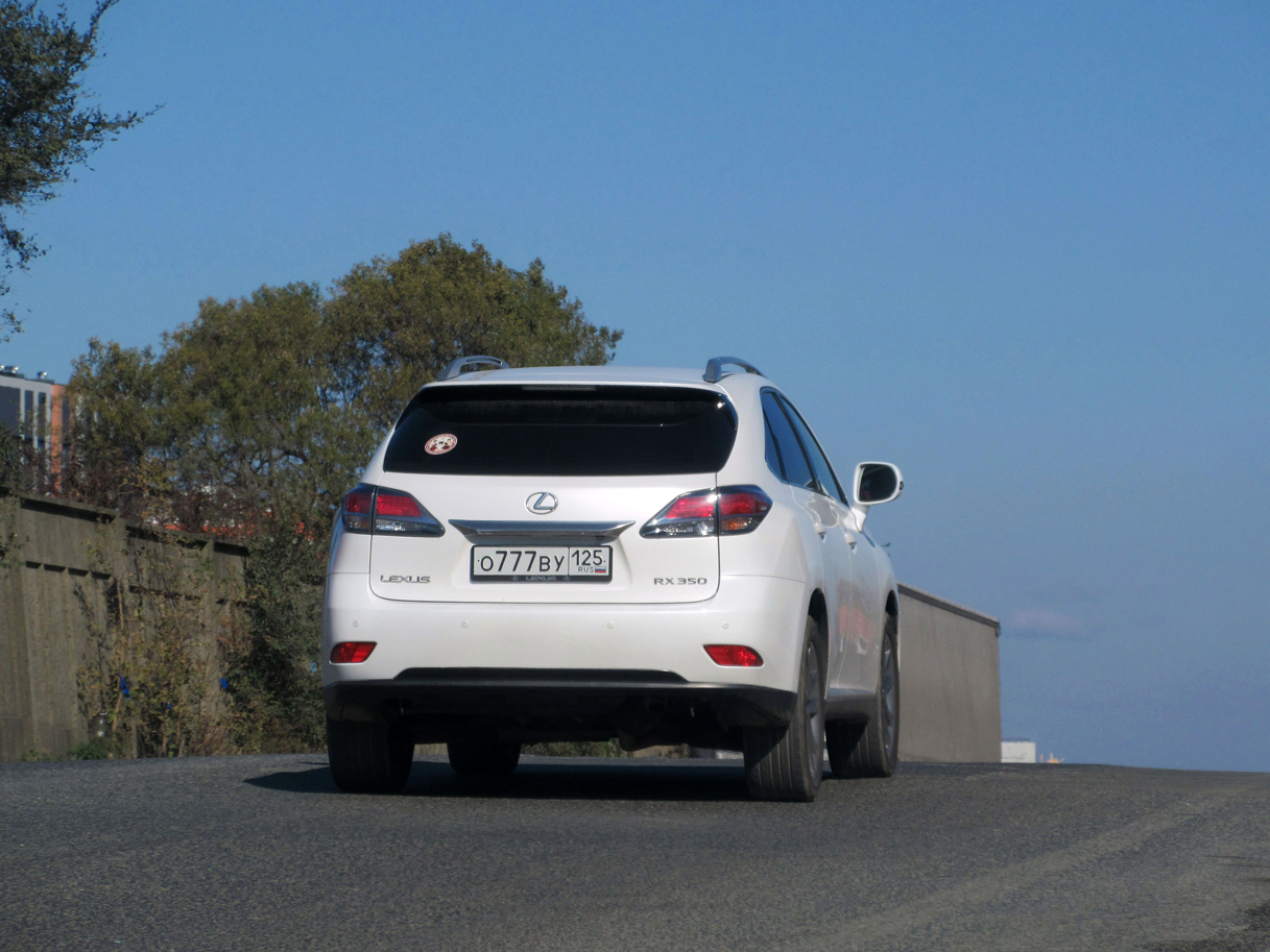 о 777 ву 125, Lexus RX 3rd gen (AL10), facelift, 2012–2015
