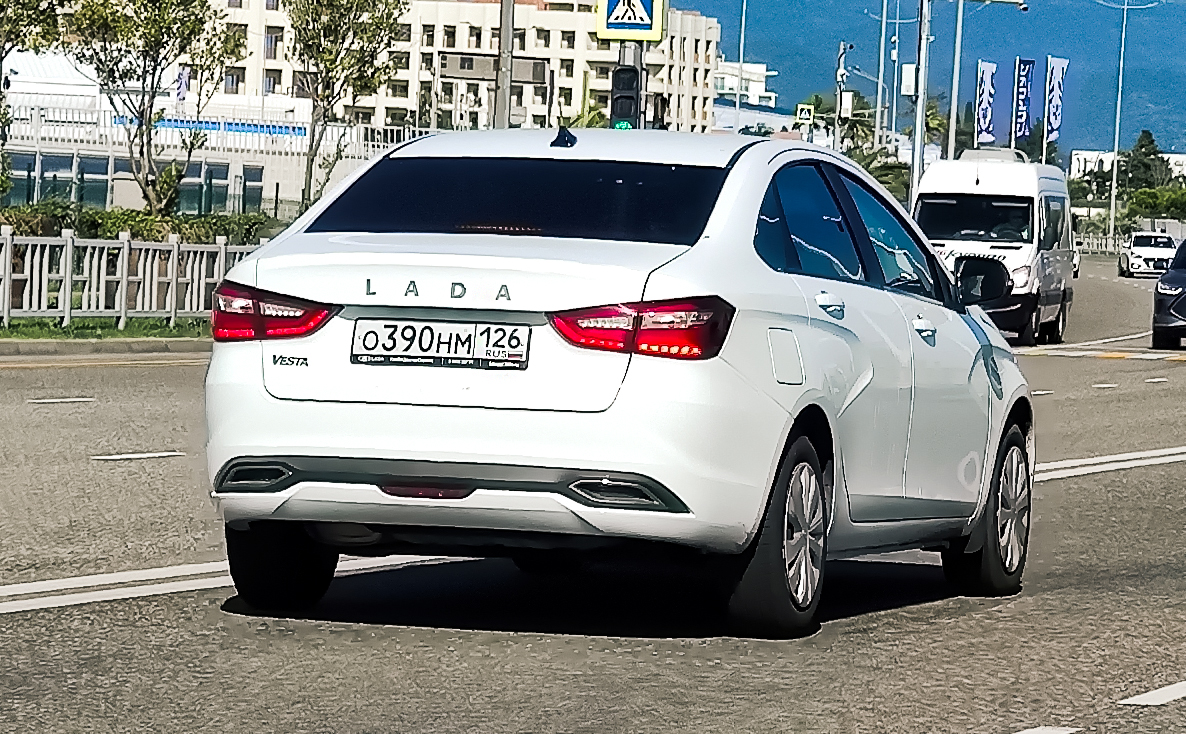 о 390 нм 126, Lada (VAZ) Vesta 1st gen Sedan (GFL), facelift, 2022–