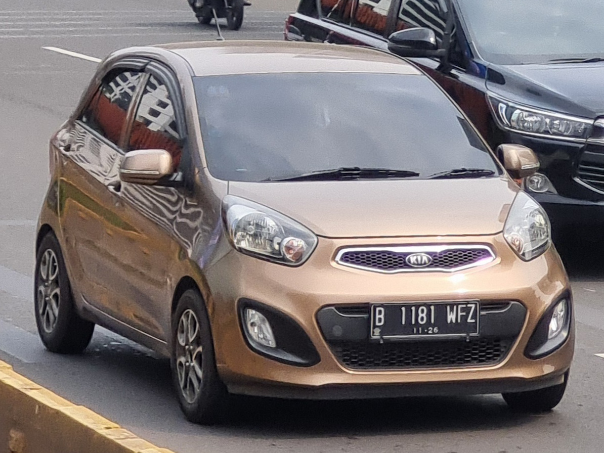 B 1181 WFZ, Kia Picanto 2nd gen 5-door Hatch (TA), 2011–2017