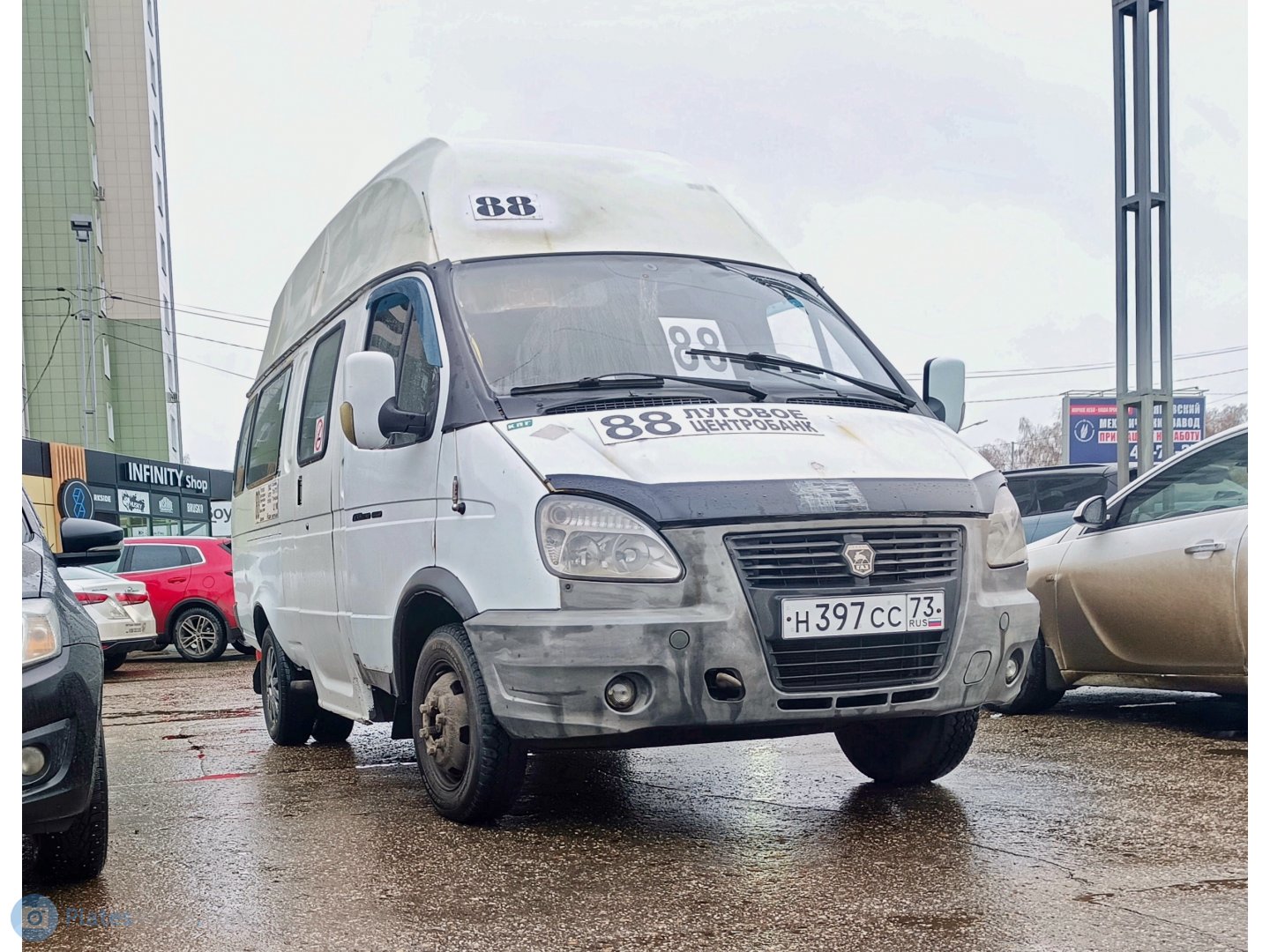 н 397 сс 73, GAZ 3221 ГАЗель 2-3221 Minibus, facelift, 2003–