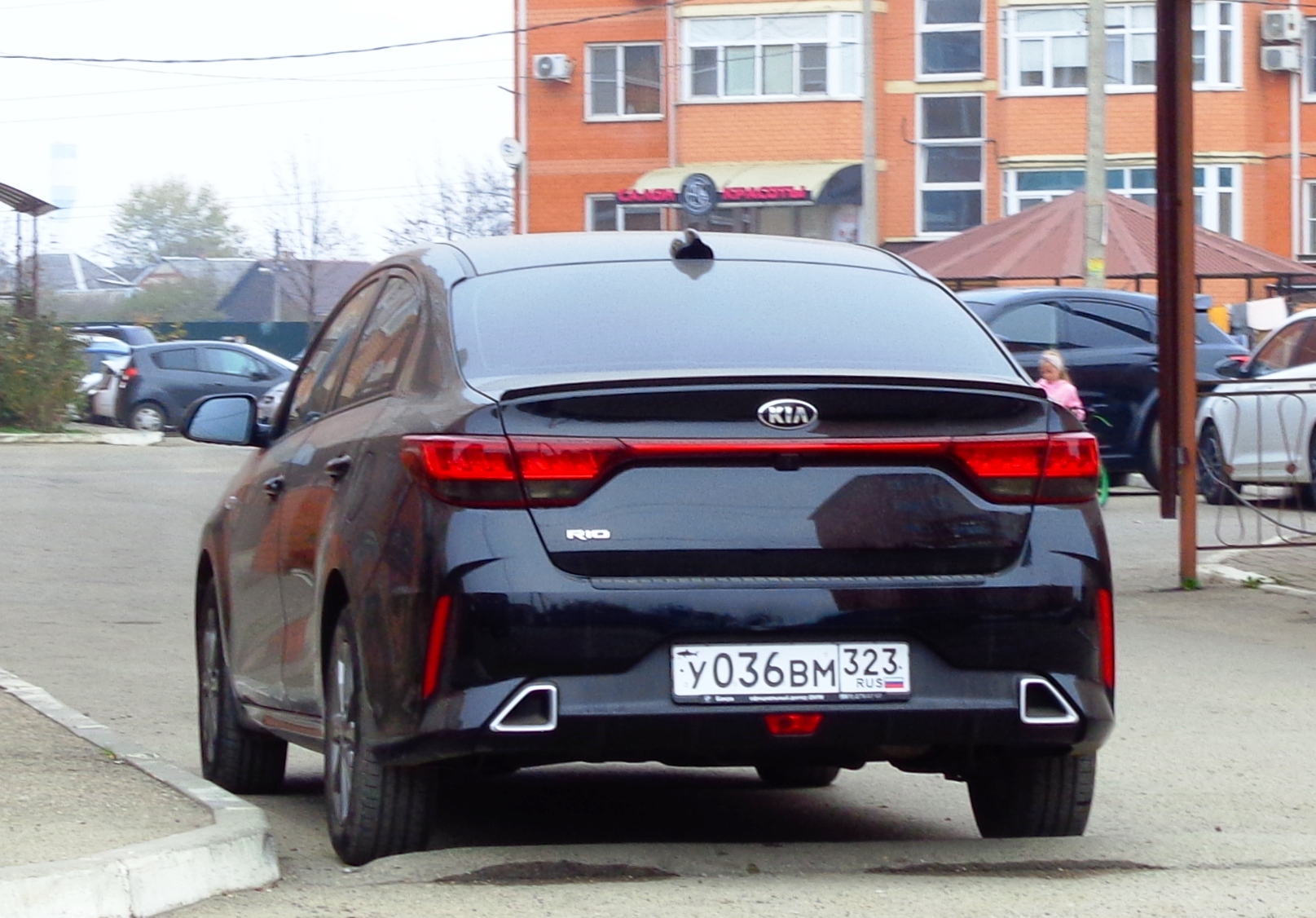 у 036 вм 323, Kia Rio 4th gen Sedan (FB; CIS-market), facelift, 2020–2022 (Solaris KRS for RU-market since 2024)