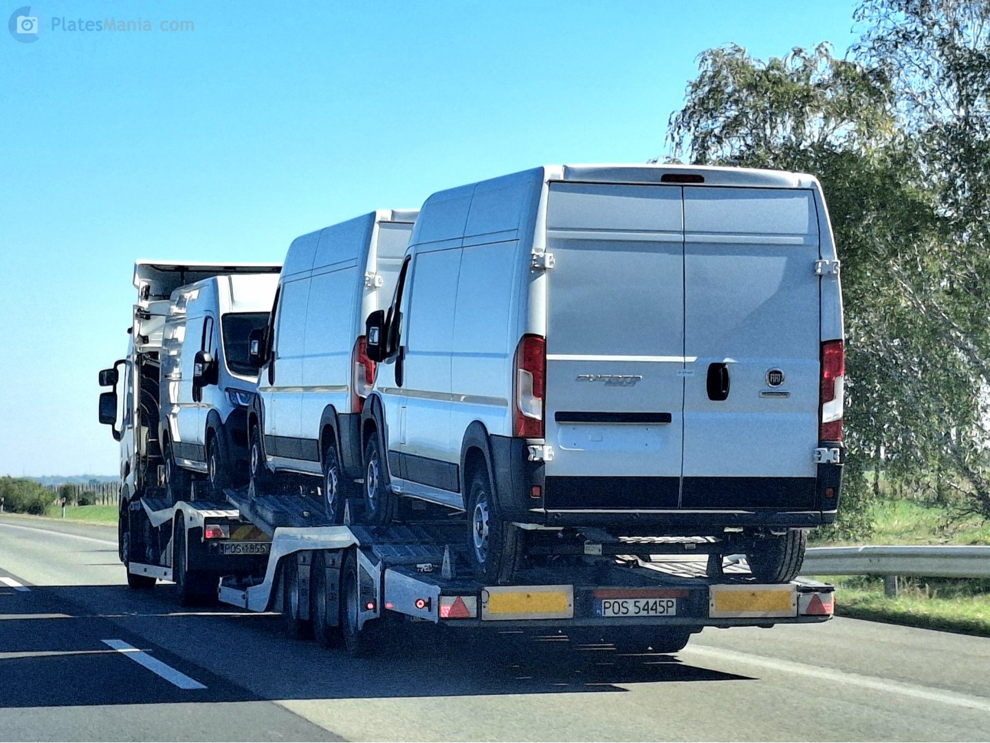 POS 5445P, Regular car plates 