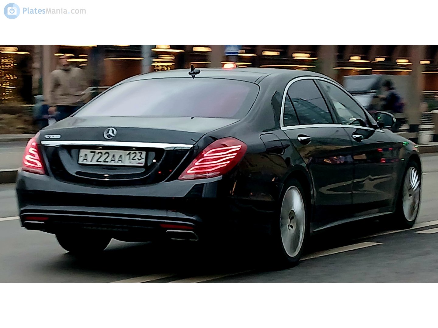 а 722 аа 123, Mercedes-Benz S-Klasse 8th gen Sedan (W222/V222), 2013–2020