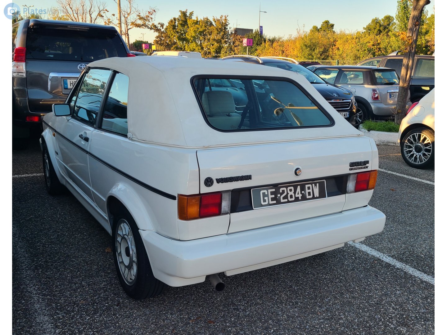 GE-284-BW, Volkswagen Golf 1st gen Cabrio (17), 1979–1993
