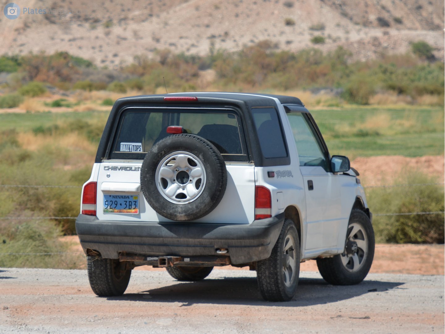 529-3B3, Chevrolet Tracker 1st gen 3-door SUV (ET/TA), 1990–1998