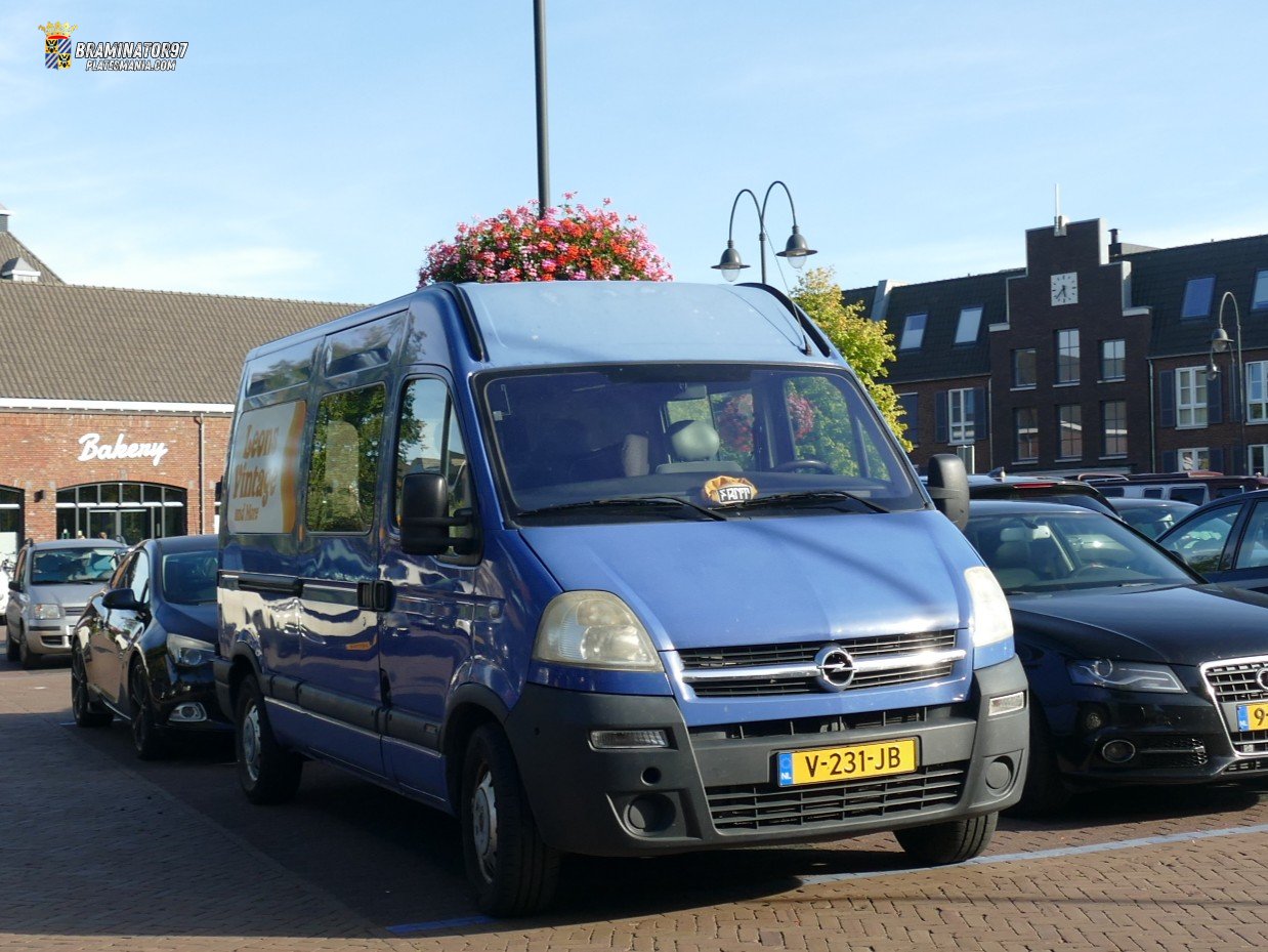 V-231-JB, Opel Movano 1st gen Van (A; X70), facelift, 2003–2010