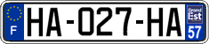 French license plate, SIV (ordinary)