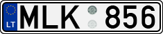 License plate of Lithuania, Cars