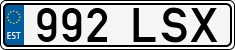 License plate of Estonia, Regular car plates