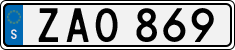 License plate of Sweden, Regular plates