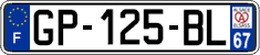 French license plate, SIV (ordinary)