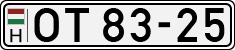 license plates of Hungary, Oldtimers (1990)