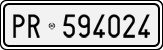 License plate of Italy, Cars (1927 year series)