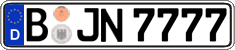 German license plate, Regular plates