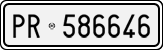 License plate of Italy, Cars (1927 year series)
