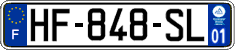 French license plate, SIV (ordinary)
