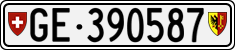 License plate of Switzerland, Cars