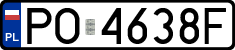 License plates of Poland, Regular car plates