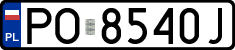 License plates of Poland, Regular car plates